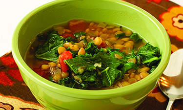 Vegetable Soup with Kale and Lentils