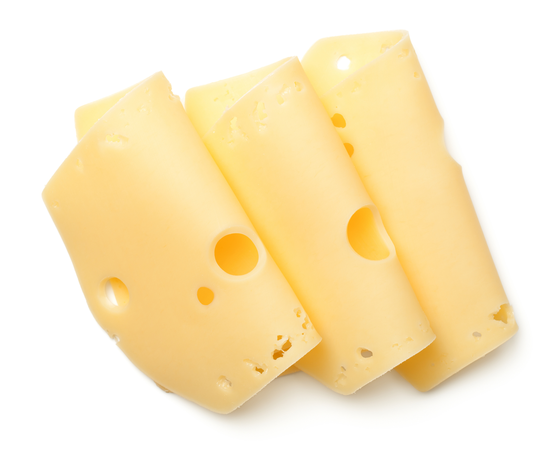 sliced Swiss cheese