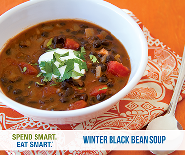 Bowl of Winter Black Bean Soup