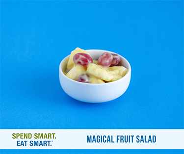 Magical Fruit Salad in a dish